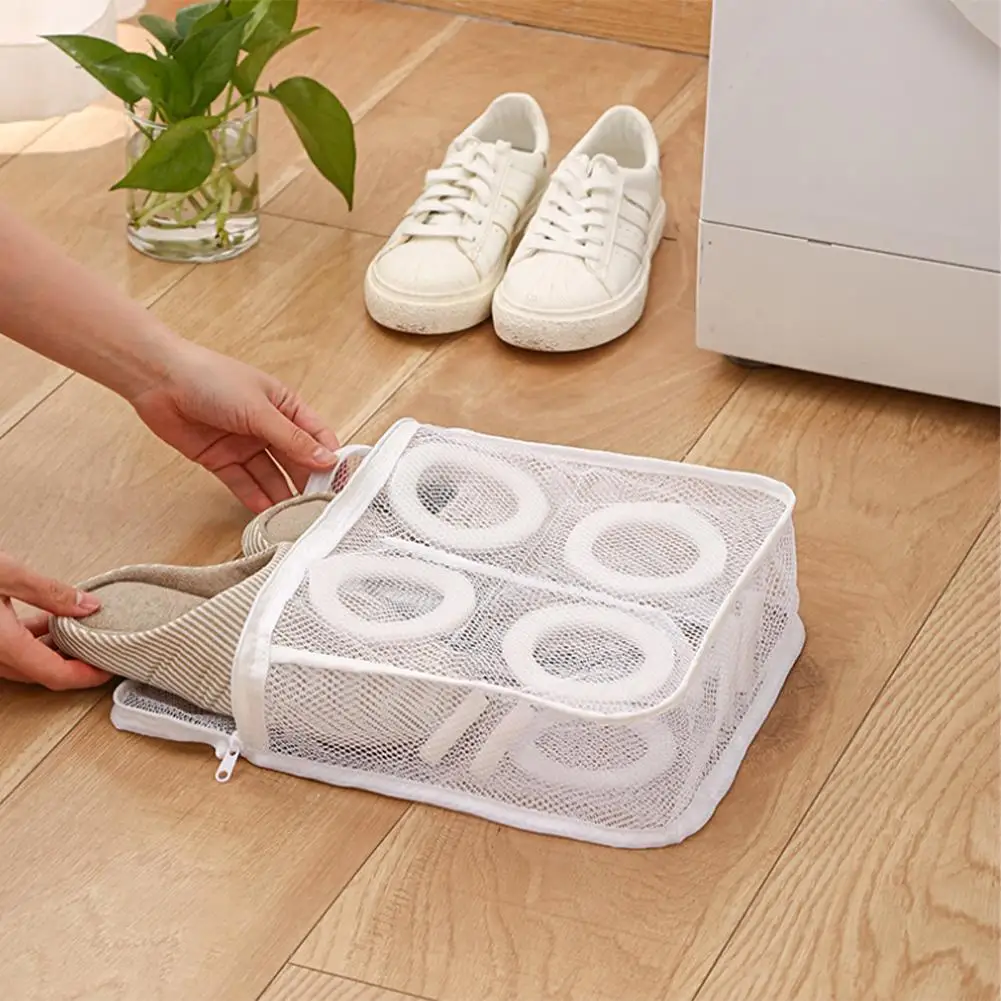 Washing Machine Shoes Bag Anti-deformation Portable Mesh Laundry Bags Travel Portable Protective Clothes Organizer