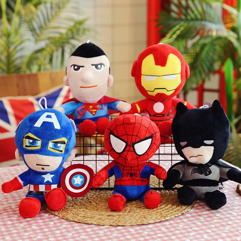 

Movie Marvel Spiderman Plush Dolls 30CM Iron Man Captain America Soft Stuffed Plush Toy Plushie Pillow Christmas Gifts for Kids