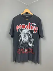 The Prodigy band-camisa vintage de manga corta, camisa negra de tamaño completo S a 5XL, TT8485, manga larga o corta