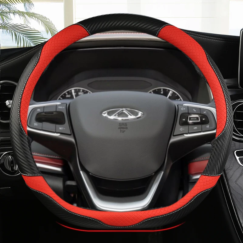 D شكل غطاء عجلة توجيه سيارة لشيري تيجو 5X 7 8 2020 -2023 3X 7 Plus 8 Plus Pro Arrizo 5 Plus GT 2021 -2023 GX 2019-2023 #3