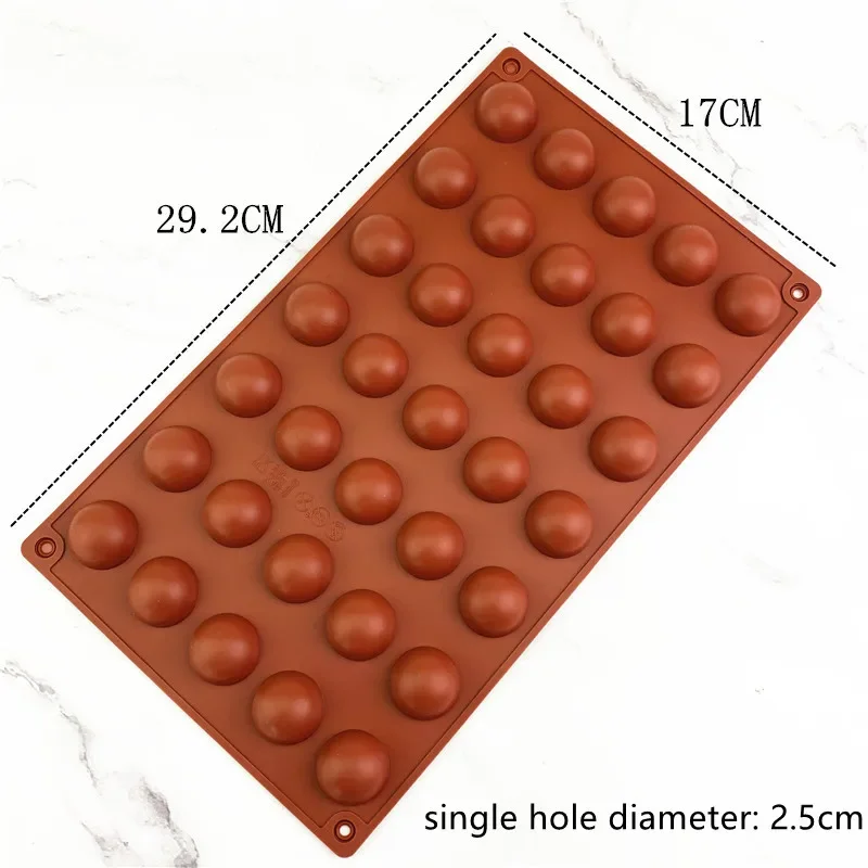 DIY 3D Ball Round Half Sphere Silicone Molds for Baking Pudding Mousse Chocolate Cake Decoration Mold Kitchen Accessories Tools