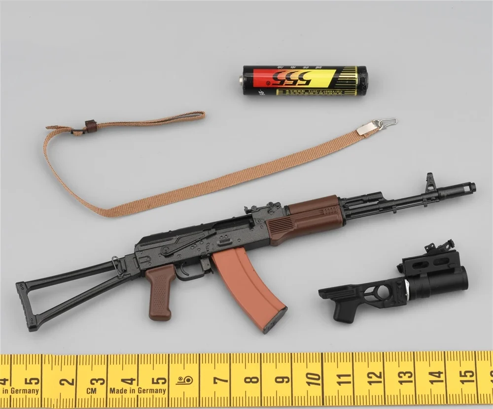 UJINDOU スケール 1/6 ロシア軍アクションフィギュア AKS-74 GP25 ミニおもちゃ武器モデルクリップ PVC 素材 12 インチ人形フィギュア用