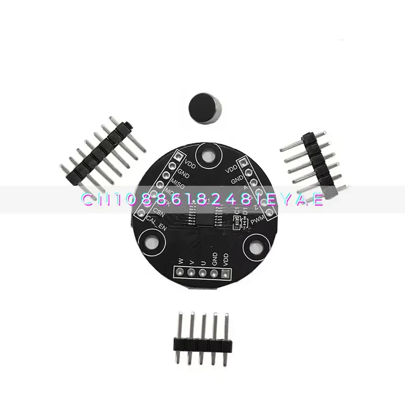 

MT6826S Высокоточный высокоскоростной магнитный энкодер Модуль датчика измерения угла магнитной индукции ABZ UVW
