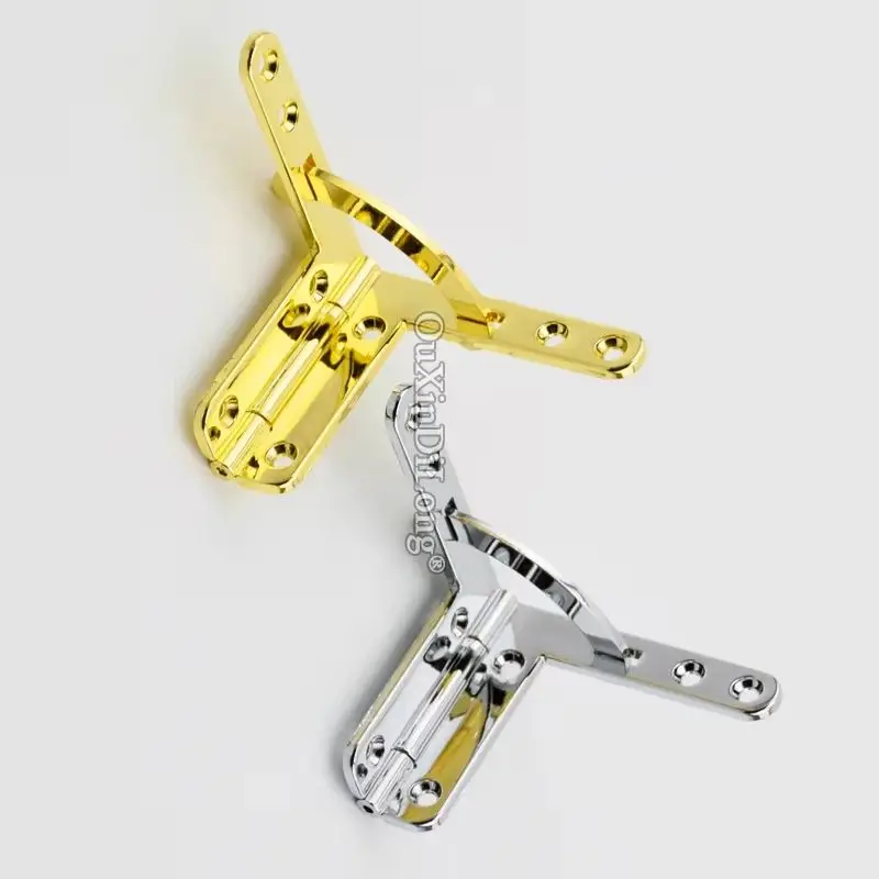 High Quality 100PCS 38X43mmX95° Zinc Alloy Quadrant Hinges Jewelry Gift Box Wooden Cases Cigar Tea Boxes Hinges w Screws
