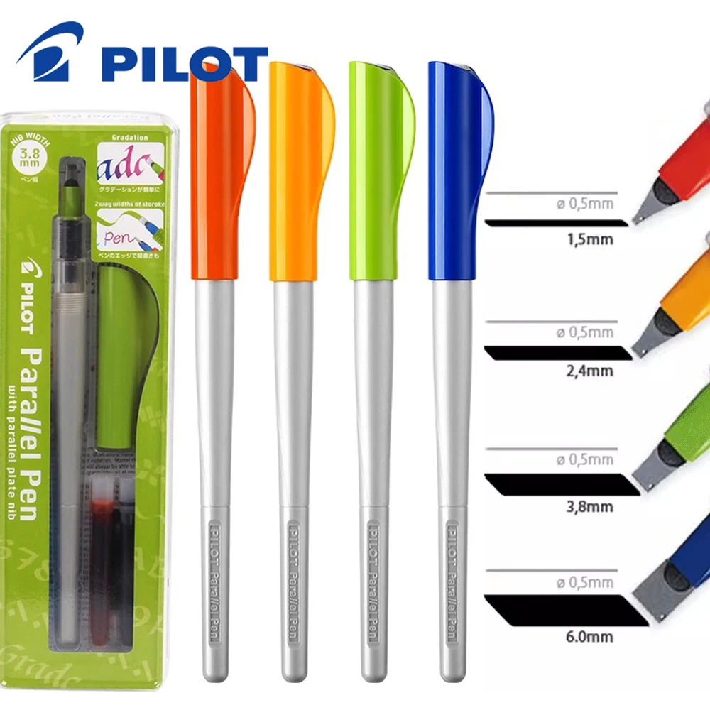 

1pcs Japan Pilot Parallel Fountain Pen FP3-SS 1.5 2.4 3.8 6.0mm Duckbill Special Art Font English Calligraphy Pen Art Stationery