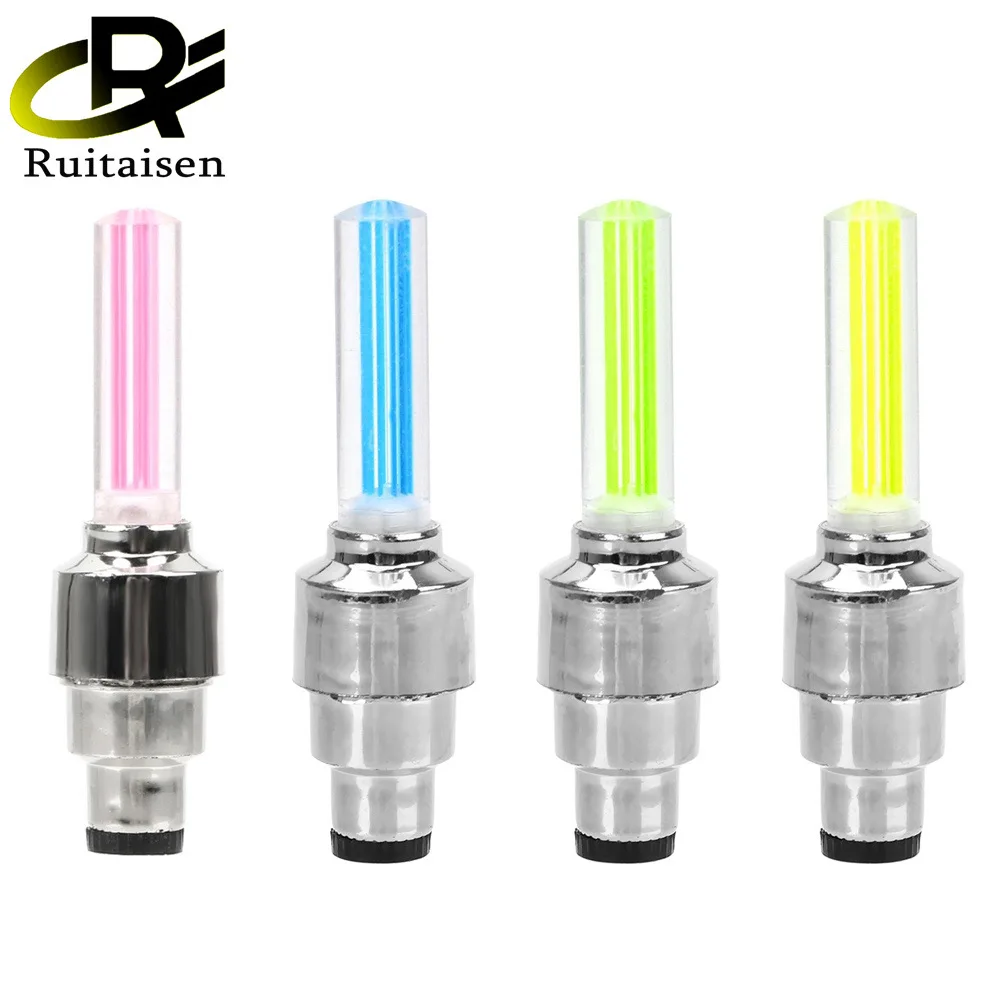 Bicycle Hot Wheels/Mountain Bike Color Air Nozzle Light/Cycling Equipment/Glow Stick Signal Light