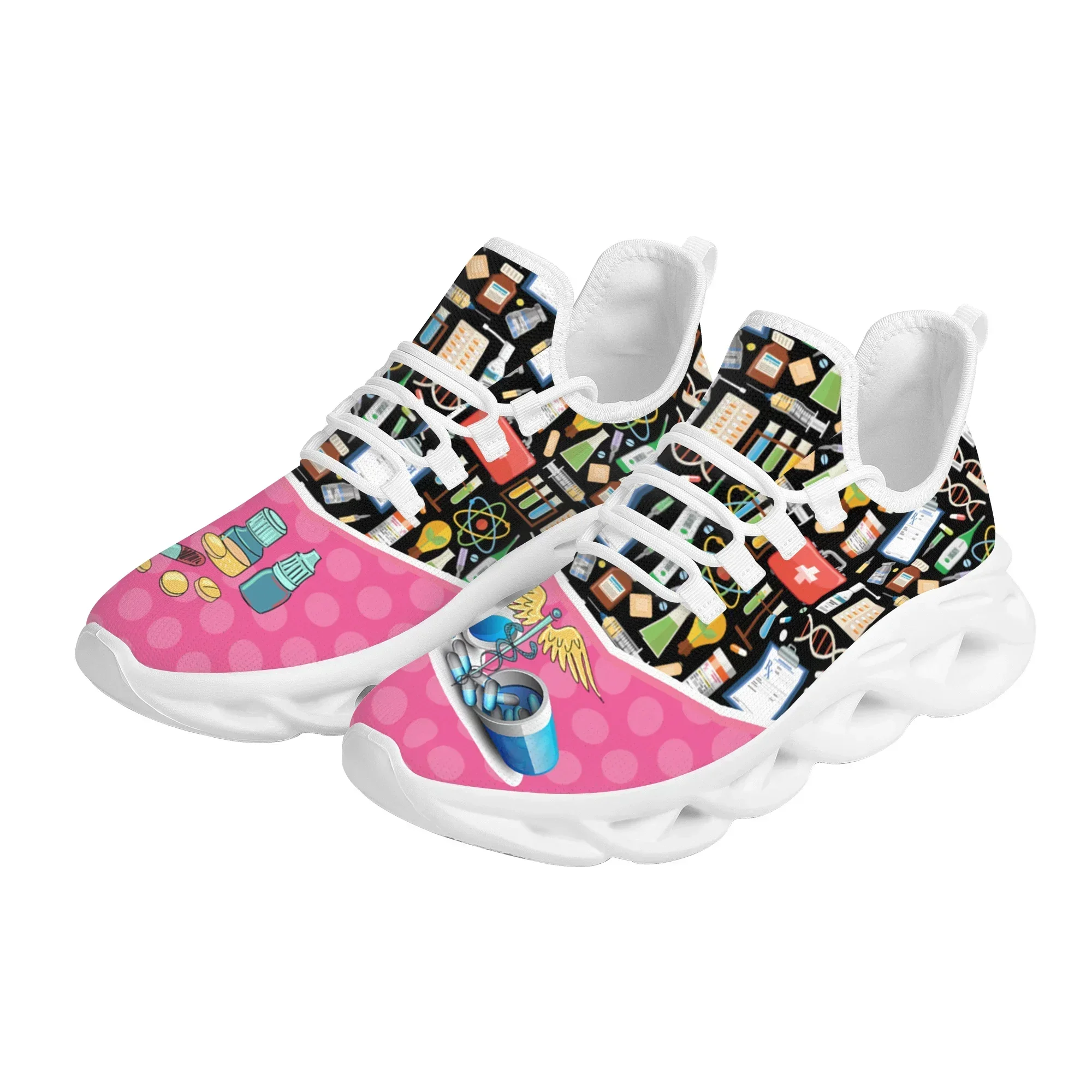 Medical Hospital Surgical Supplies Design Sneakers Breathable Lightweight Lace Up Vulcanized Shoes Street Flat Shoes - view 2