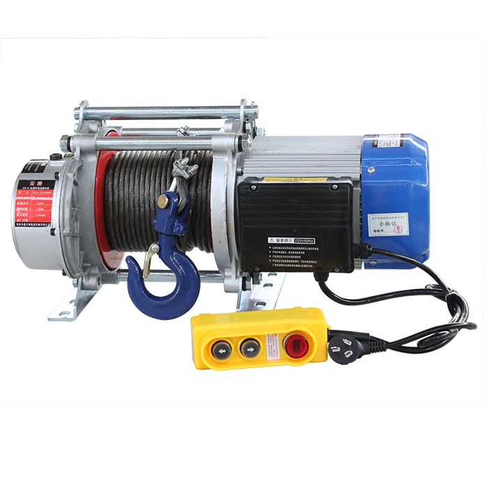 New HUDA 380V 30m Electric Hoist 1 Ton Aluminum Alloy Wire Rope Construction Hoist 1 Year Warranty For Workshop Cargo Handling