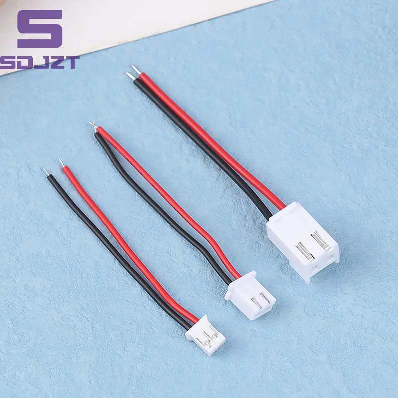 Conector de Cable pequeño JST 1,0/1,25/1,5/2,0/2,54/3,96mm PH 2,0mm XH 2,54mm, conector macho y hembra de 2 pines, 10 piezas