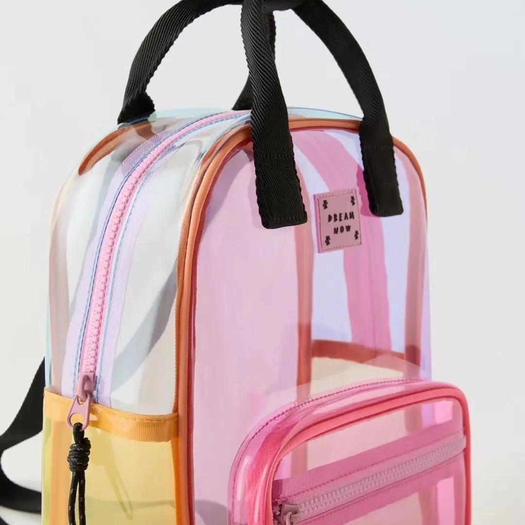 Cute Pink Kids Backpack for Girls transparent Waterproof Toddler Backpack for Girls Bags Kids School Bags Kids Accessories