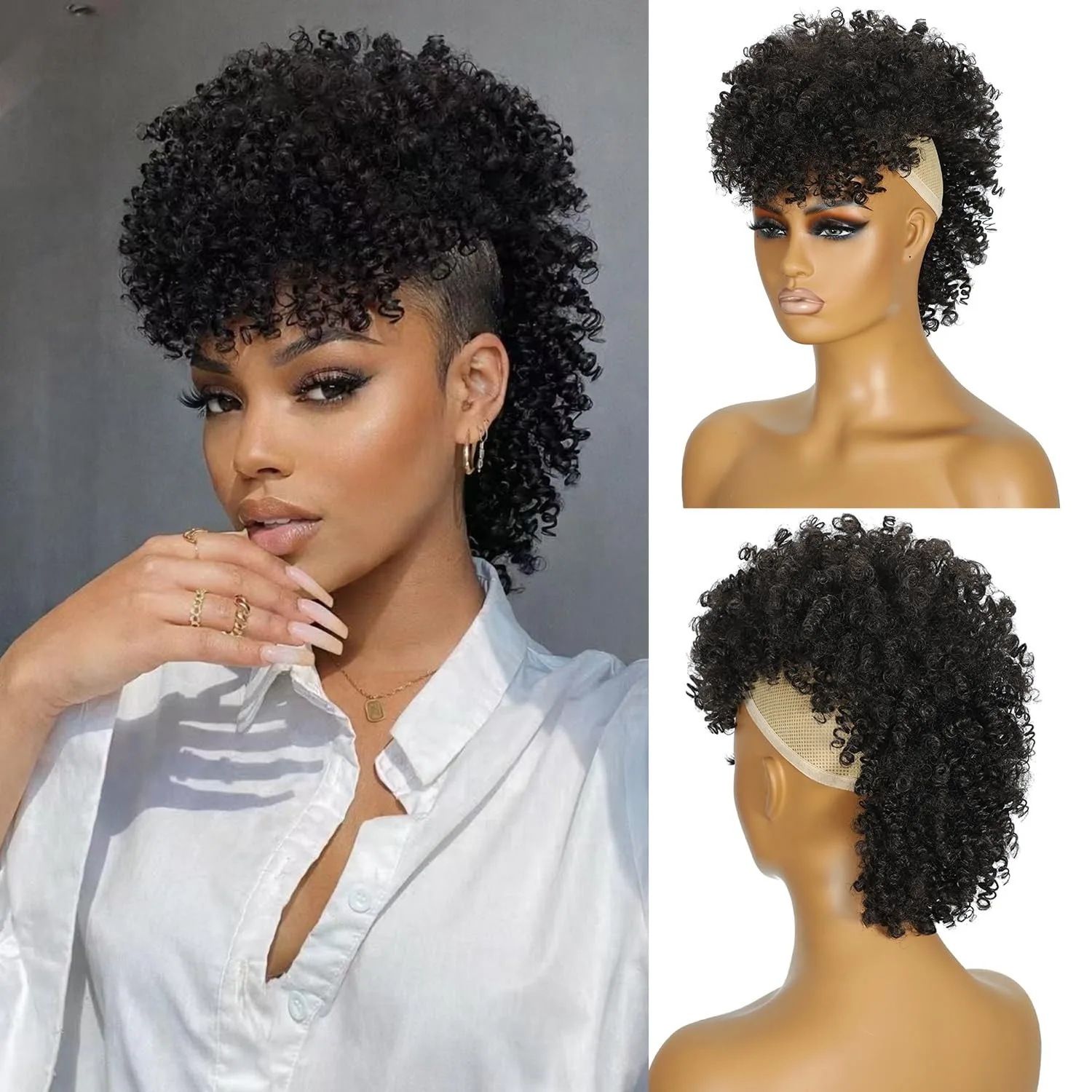 synthetic-afro-twist-kinky-curly-mohawk-ponytail-hair-extension-with-bang-style-clip-in-wig-for-cosplay-halloween-party