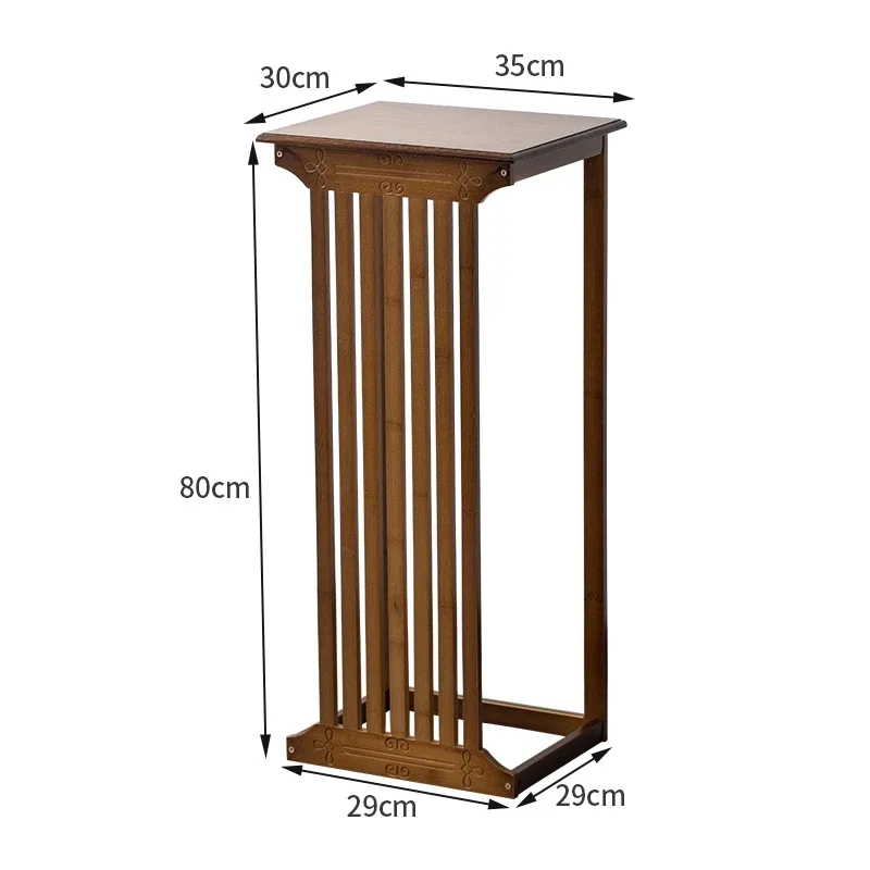 

Chinese flower rack, living room floor-to-ceiling rack, living room green dill indoor bonsai rack, flower table retro flower