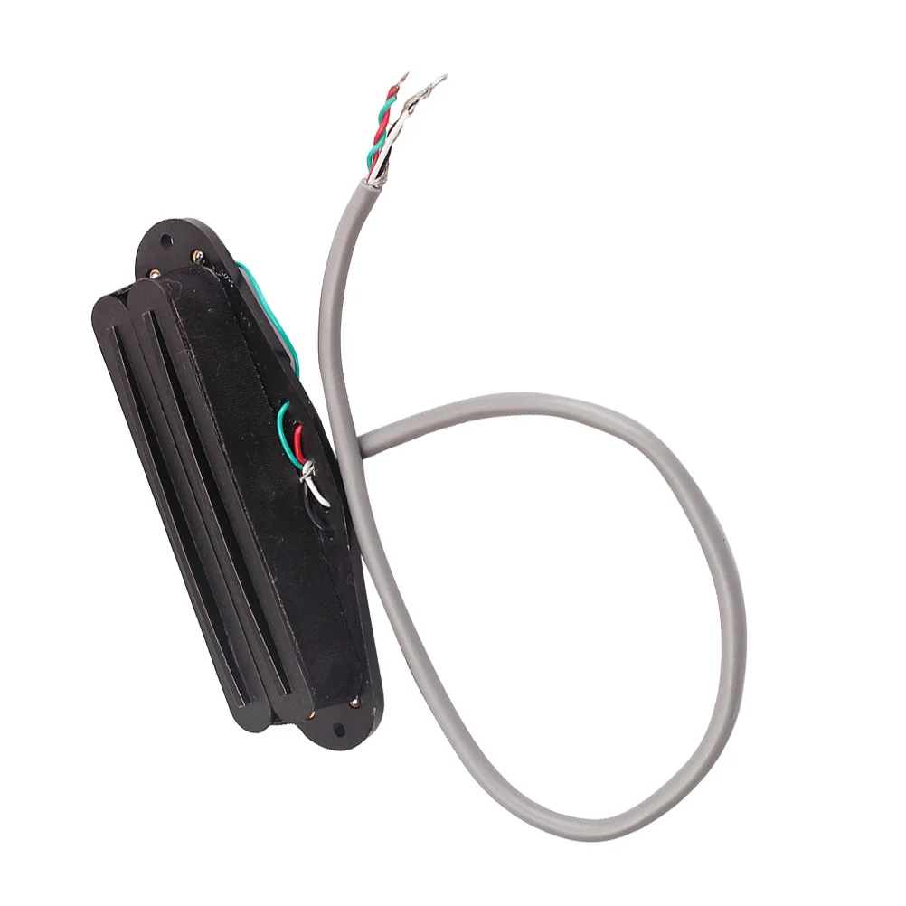 

Electric Guitar Pickup 4 Conductor Wires Dual Hot Rail Single Coil Humbucker Low Noise Design Black Guitar Pickup