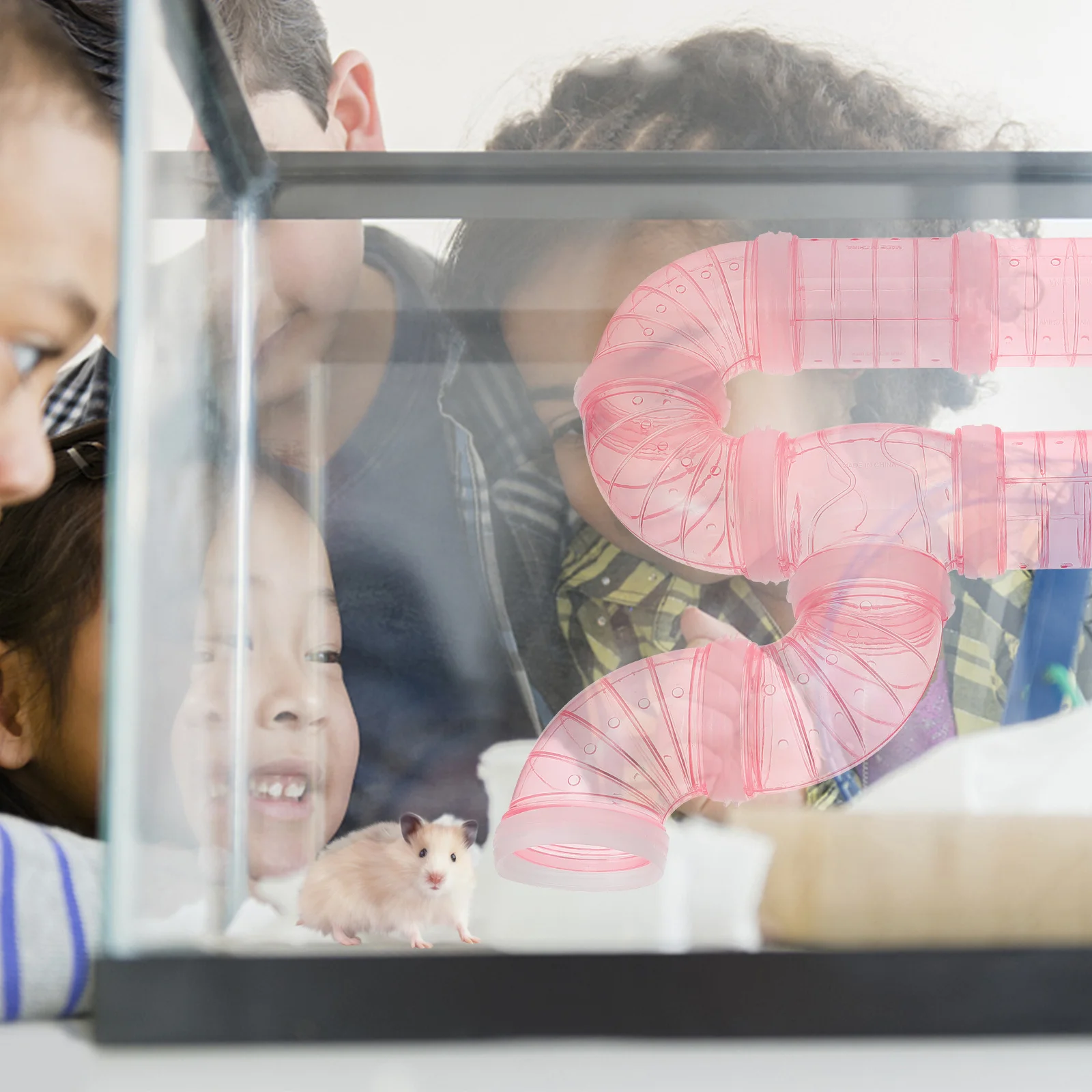 1 set 1 Set Diy Hamster Tunnel Plastic Tube Modular Maze For Small Pets Cage Accessories Expandable Connecting Animal Exercise