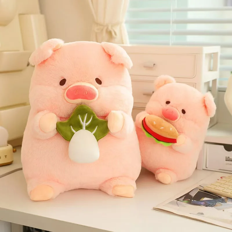 20/30cm Burger Cabbage Pig Doll Anime Pluszowa zabawka Śliczna lalka Wypchane zwierzę Miękka lalka Pluszowa świąteczna prezent na Święto Dziękczynienia