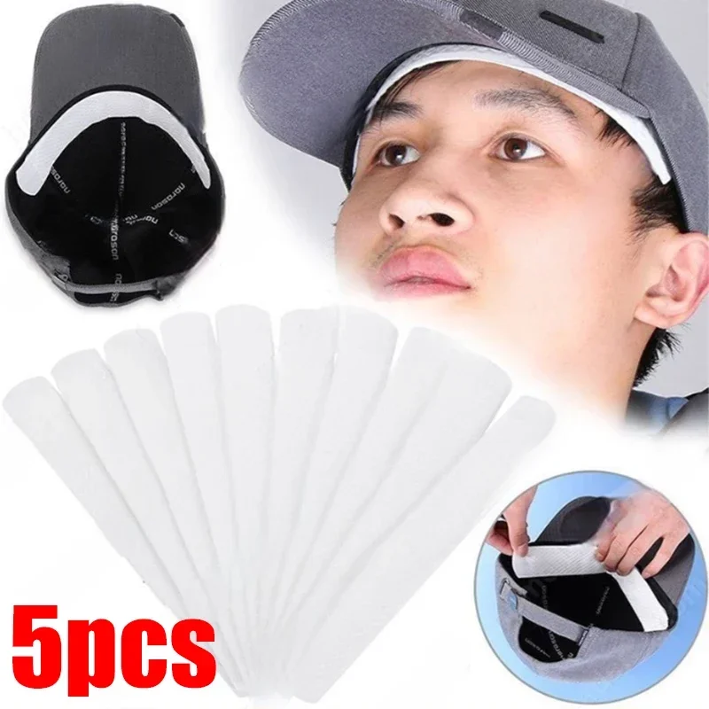 

Disposable Cap Liner Moisture Wicking Sweatband Visor Hat Size Reducer Adhesive Sweat Absorbing Strips Patch Tape Anti Dirt