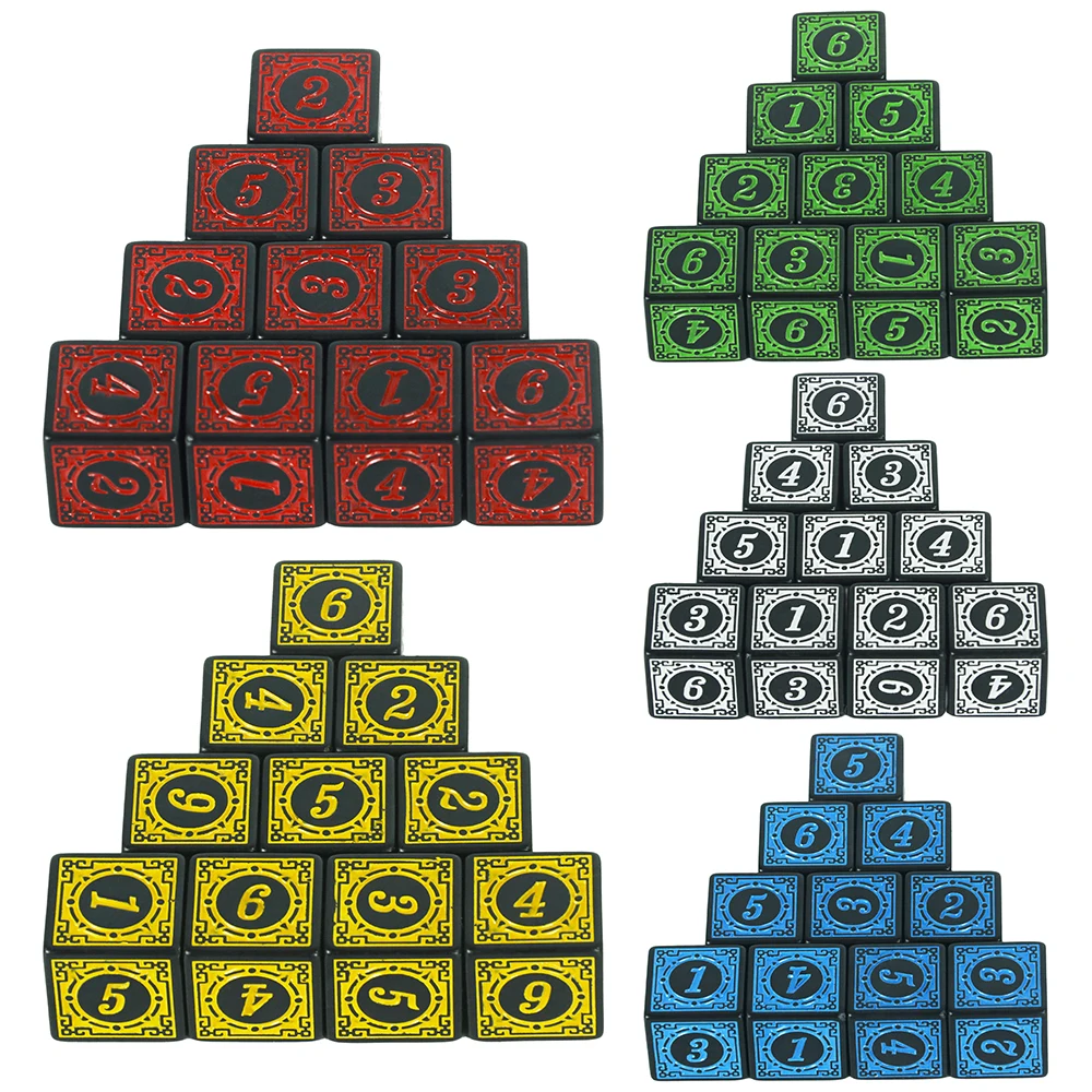 

10 шт. 16 мм питьевые кости D6 настольные игровые кости для вечеринки/клуба/семейной развлекательной игры DND ролевая игра