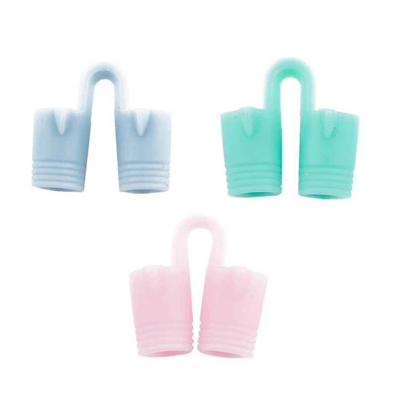 4Pcs Mini Silicone Nasal Plug Anti Snoring Device Anti Snoring Nasal Plug Set Nose Ventilation Nasal Clip Sleep Anti Snoring