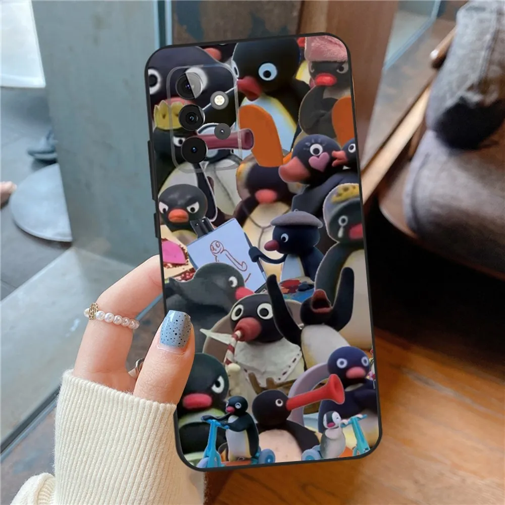 Cartoon Pingu Penguin  Phone Case For SamsungS24,23,22,21,S20 Ultra Pro 10,S30Plus,S9,20lite Ultra Black Cover