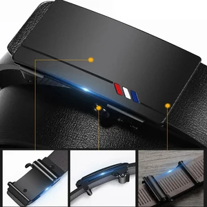 Men's automatic buckle belt, casual fashion business, high quality, new product 10 Main Sales Men's Belt Buckling - №9