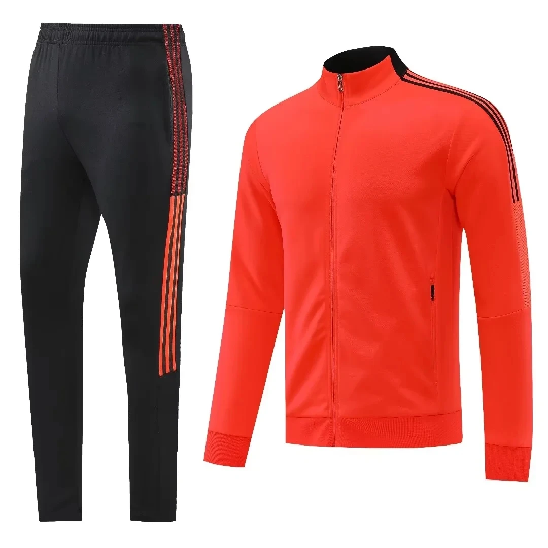 23/24 Wholesale Men Soccer Training Set Adult High quality Long Sleeve Full Pull Club Football Tracksuit