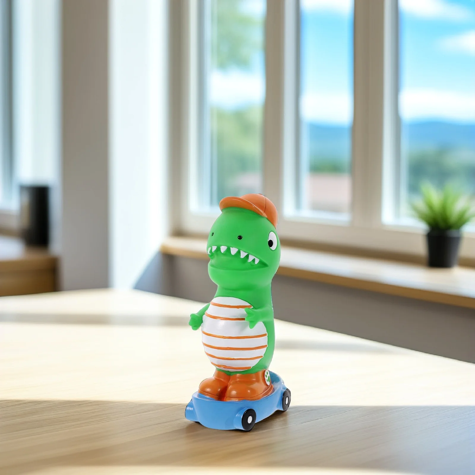 かわいい恐竜の形をした貯金箱、女の子向けの丈夫なコインバンク、細かい細工の装飾的な貯金箱、新年の贈り物、装飾的な貯金ポット