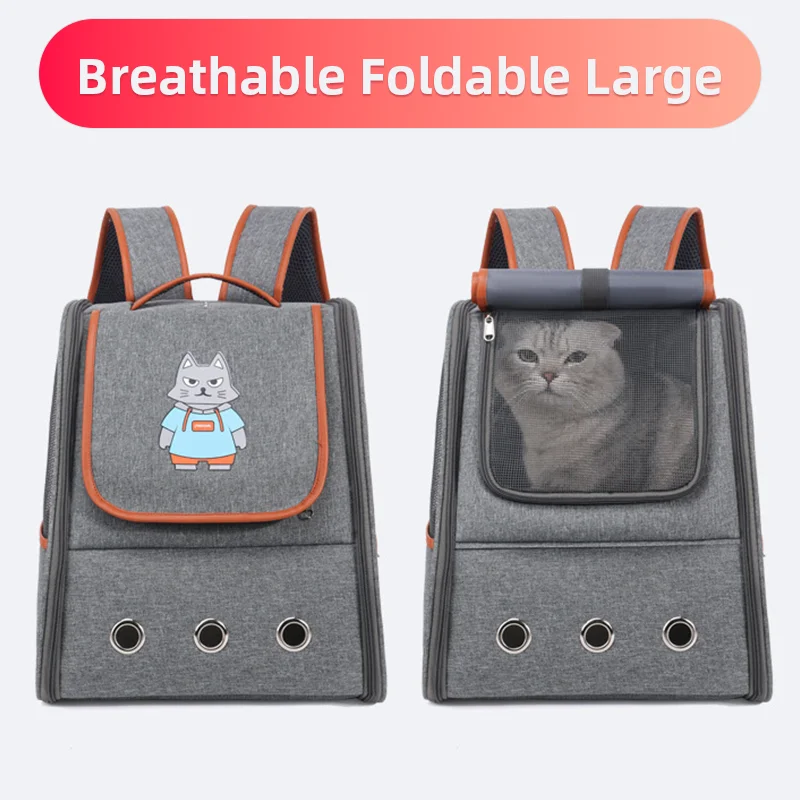 

Cat Carrier Bag Large Space Breathable Travel Bag for Cat Pet transporter and Conveyor Cat Moving Handbag Foldable Waterproof