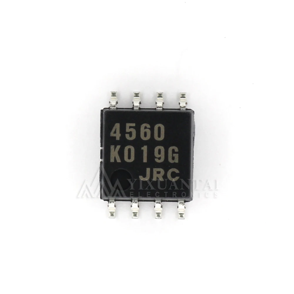 10pcs/Lot  NJM4560M JRC4560M 4560 IC OPAMP GP 2 CIRCUIT 8DMP SOP8  New