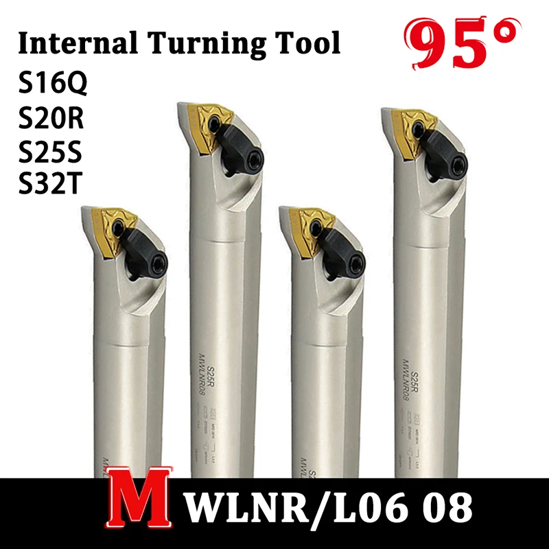 1PCS S20R S25R S32T MWLNR MWLNL 08 06 Internal Turning Tool CNC Tool Holder For WNMG080404 /08 WNMG060408 Carbide Inserts