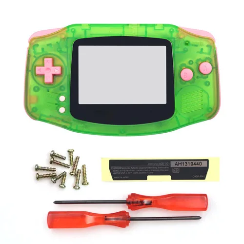 Imagen 2 del producto Nueva carcasa completa compatible con pantalla IPS de retroiluminación GBA laminada V5 V2 y botón personalizado LCD 2 en 1 GBA V2 Color