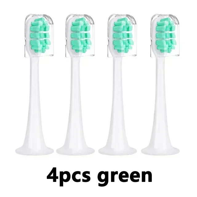 4pcs Replacement Brush Heads For Xiaomi Mijia T300 T301 T500 Sonic Electric Toothbrush Head DuPont Soft Bristle Nozzles