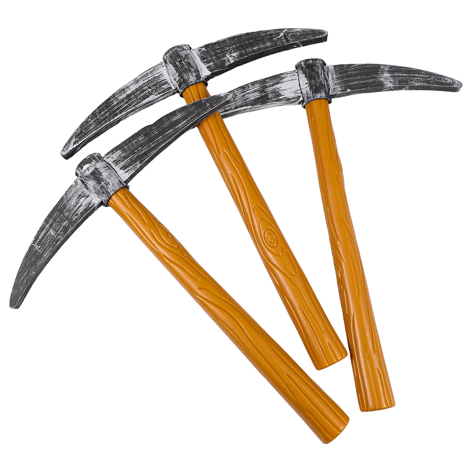 3Pcs Fake Pickaxe Decorative Photography Props Simulation Pickaxe Photo Props Party Performance Party Favor, Photography Prop