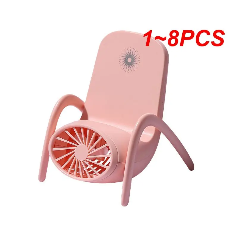 

1~8PCS Fresh Air Fans Portable Three-speed Wind Adjustment Usb Rechargeable Silent For Libraries Classrooms