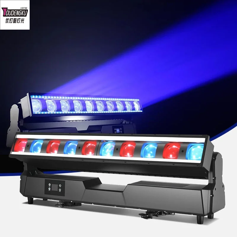 

2 pieces Waterproof 10X60W rgbw LED Wash Beam Moving Head Light Zoom Light
