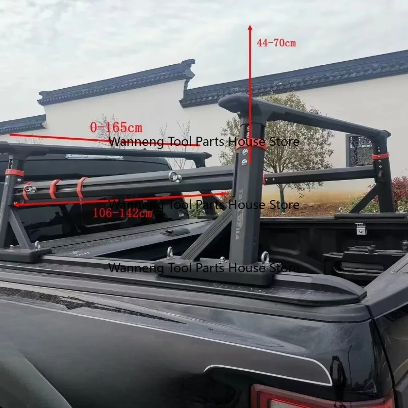 

Adjustable Aluminum Bed Frame for Pickup Trucks Universal Roll Bar New Condition