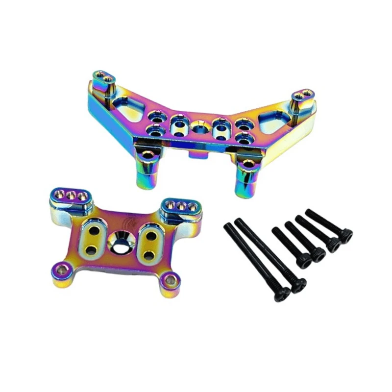 Multi-color vacuum plating front and rear shock absorber bracket Fit For MJX14304 14303 14302 14301 RC car upgrade parts