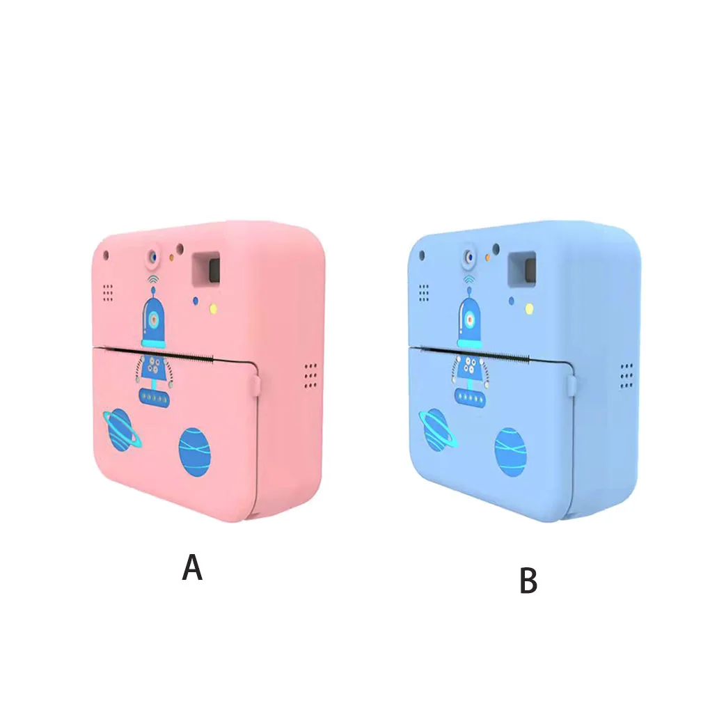 

Photo Printer Lightweight Cameras Wireless Digital Toy Instant Mini Printers Bluetooth-compatible Connection Blue