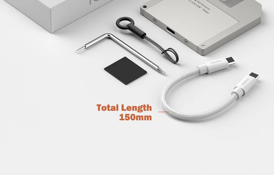 Accesorios incluidos con carcasa externa para SSD