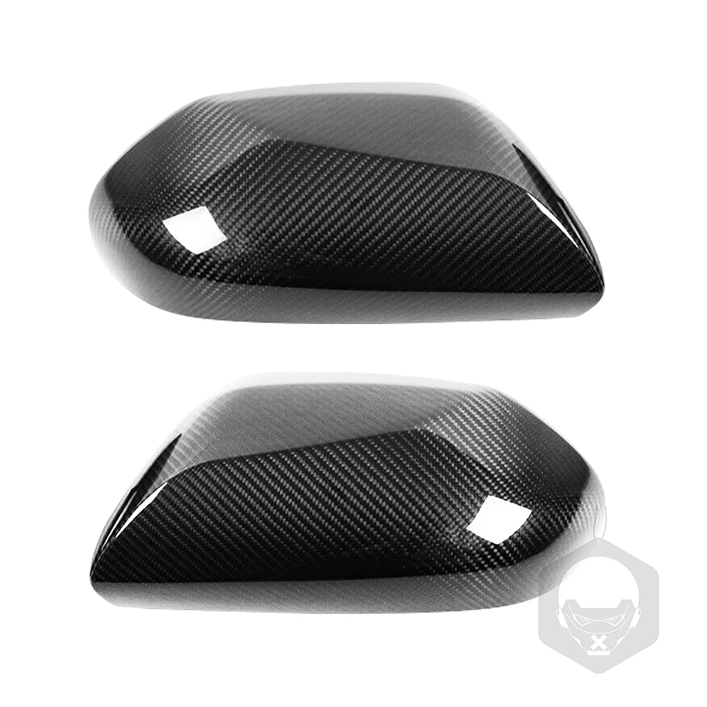 For Toyota Camry LE SE XLE XSE 2018-2020 Car Side Mirrors Rearview Mirror Cap Covers 100% Carbon Fiber 1Pair Left Drive