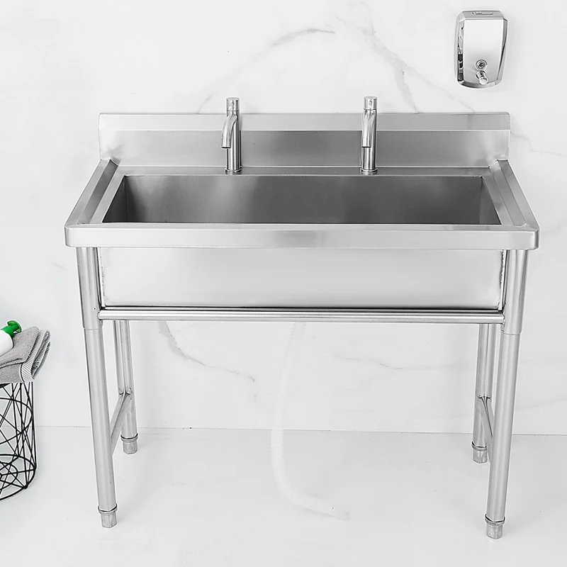 

Integrated commercial stainless steel water tank, school sink, washbasin, cafeteria, factory, kindergarten kitchen sink