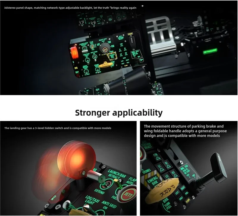 Winwing / WINCTRL Simulation Flight PTO 2 Panel Takeoff Flight Simulator Accessories for F16 F15 F18 Flight Peripherals
