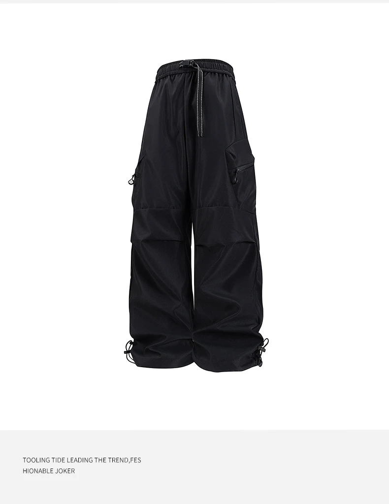 Frühling Herbst Casual Hose Mode Lose Bequeme Atmungsaktive Mehrere Taschen Cargo Lange Hosen Fitness Laufen Casual Hosen – Detail 17
