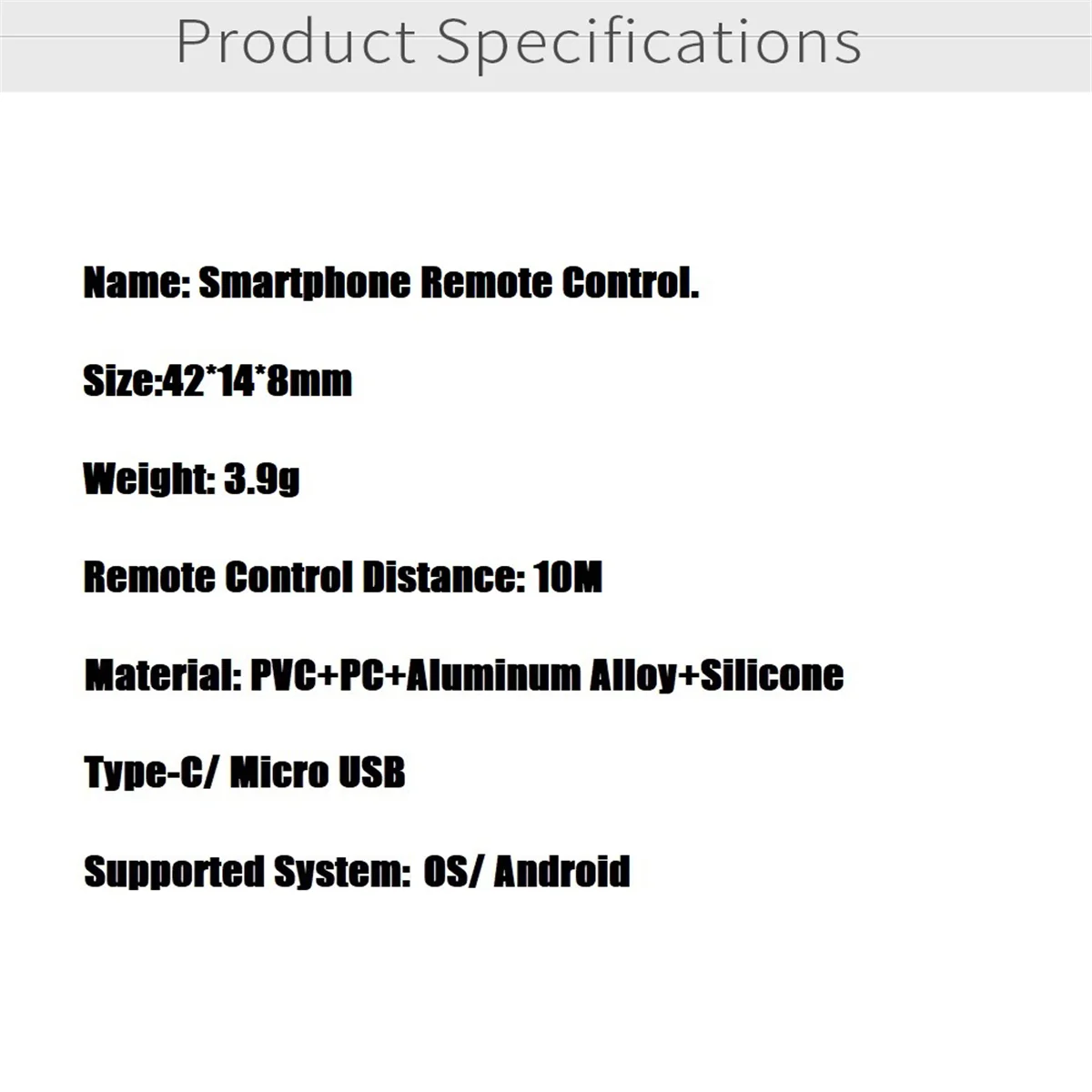 Wireless Smart Phone trasmettitore IR Blasters a infrarossi Mini telecomando per Android tipo C per condizionatore d'aria TV