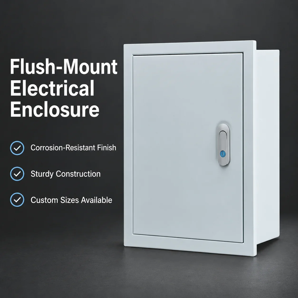Outdoor Waterproof Electrical Enclosure with Transparent Double Door for PLC Touch Screen Control Distribution Junction Box
