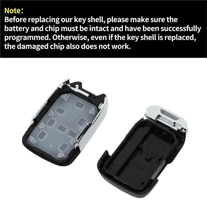 For GMC Terrain 2018-2022& Acadia 2017-2020 Compatible 3-Button Key Fob Shell Replacement Case HYQ1AA HYQ1AS HYQ1EA