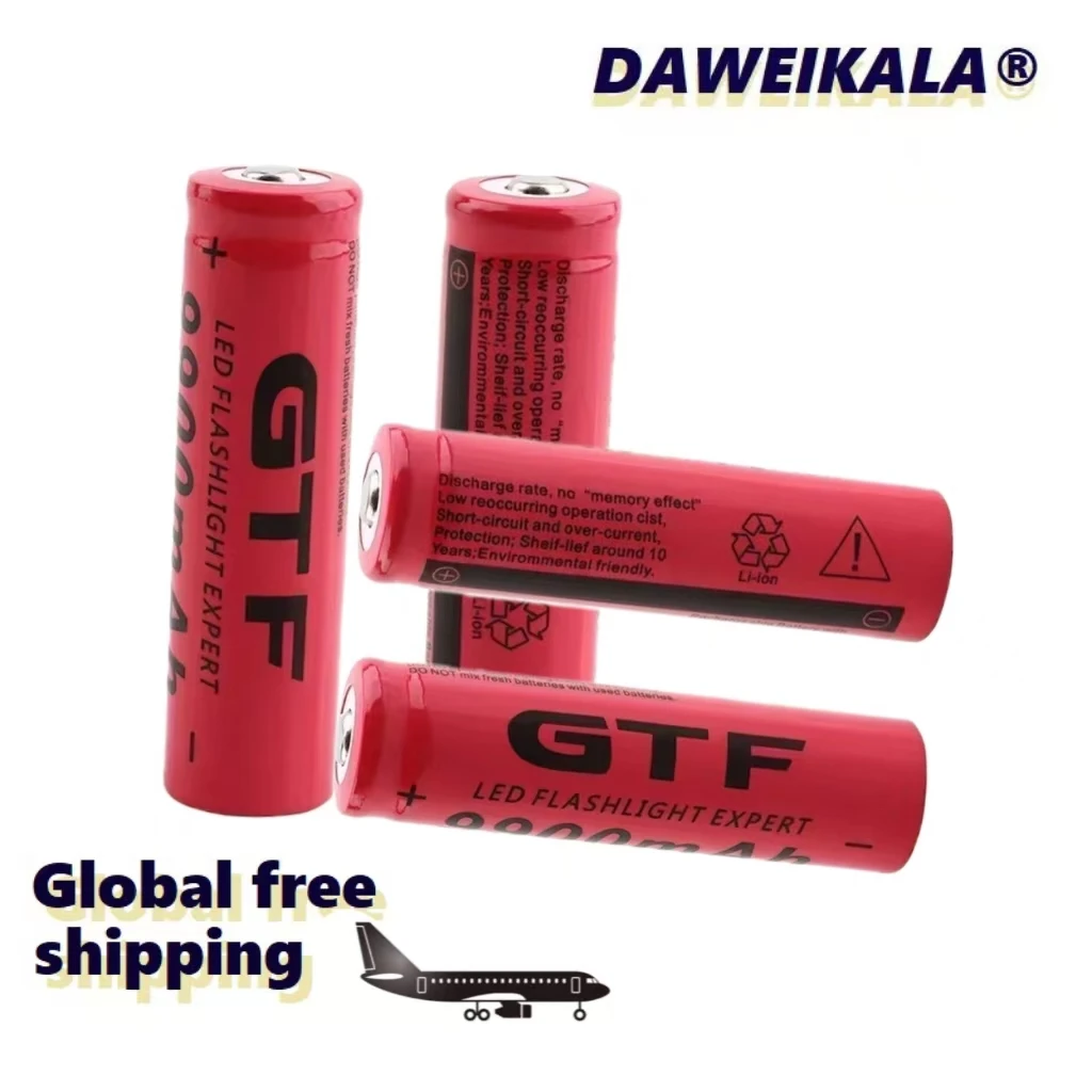 Бесплатная доставка по всему миру 18650 3,7 В 9900 мАч литиевая батарея для быстрой зарядки, подходит для фонариков, игрушек, пультов дистанционного управления, мышей