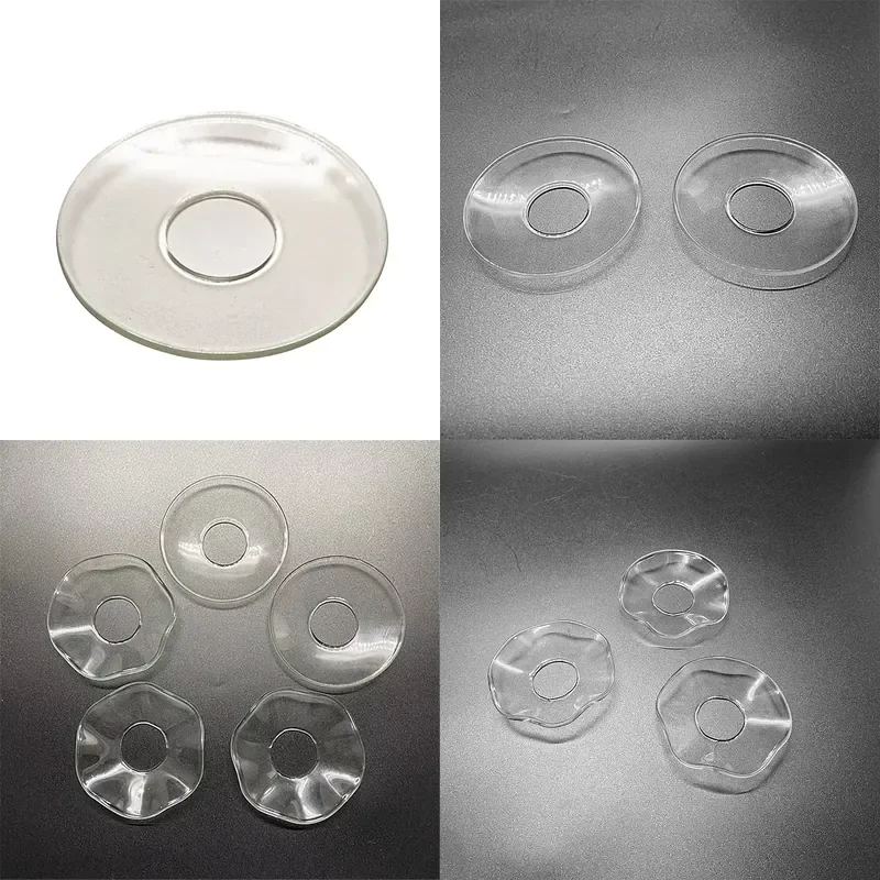 for  Round Transparent Glass Candlestick Anti Drip Device Tapered Accessories Home Decoration