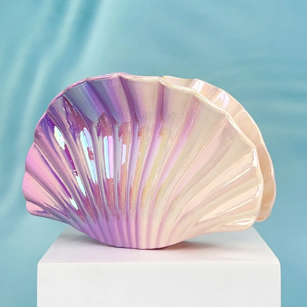 New Gradient Shell Hair Claw Clips Beach Conch Girl's Hair Clip Seashell Ocean Headwear Women