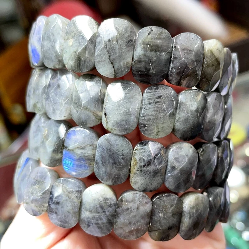 

10X12MM натуральный камень аметист лабрадорит Морган кристалл овальный браслет мужской и женской моды очарование пара ювелирные изделия оптом
