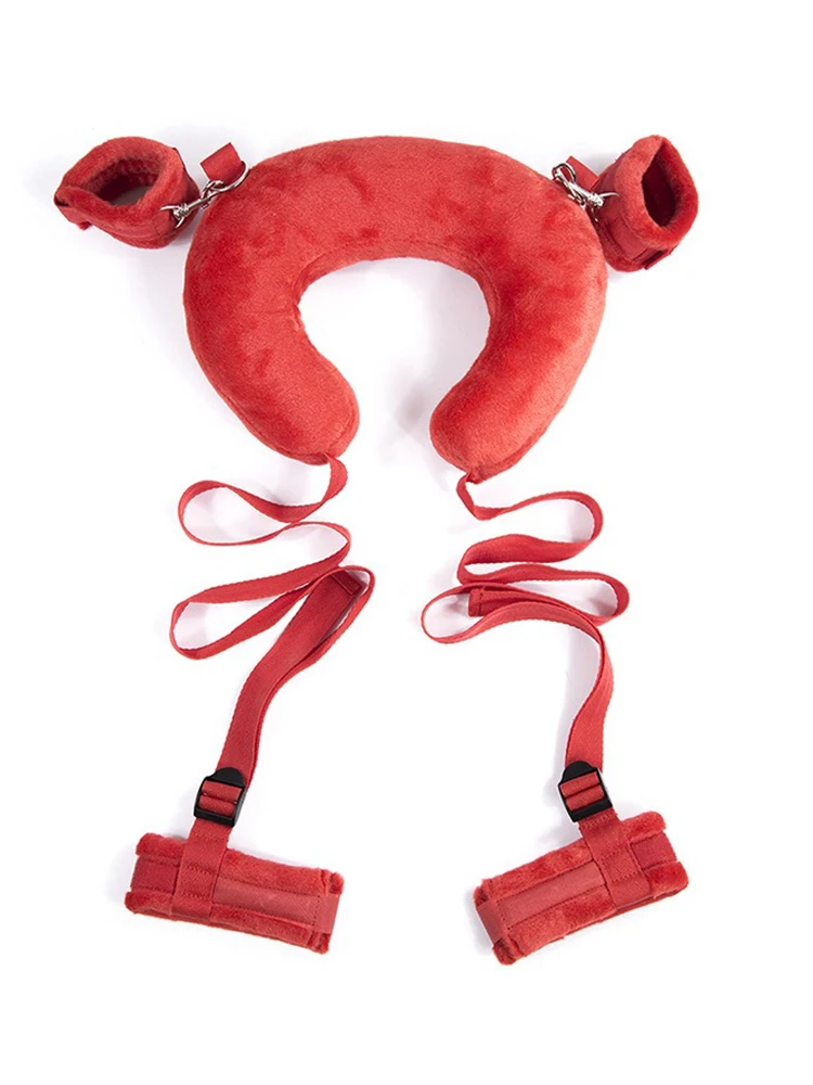 BDSM وسادة الجنس تكبيل مفتوحة الساق مجموعات الالعاب الجنسية SM ضبط النفس الأصفاد الساقين انقسام الكاحل الأصفاد عبودية والعتاد زوجين ألعاب الكبار لعبة